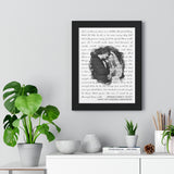 Lyrics -- Armand & Nancy 01.29.77 -- Black framed 12x16 -- Printify