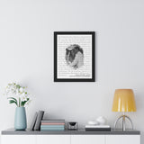 Lyrics -- Josh & Kathleen 10-18-15 -- Black framed 16"x20" -- Printify