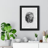 Lyrics --  Chris & Hollie 05.13.16 -- Black framed 12x16 -- Printify