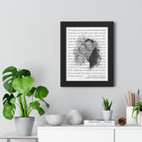 Lyrics -- Bill & Edie 05/26/2012 -- Black framed 11x14 -- Printify