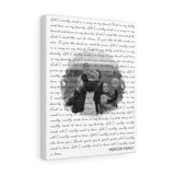 Lyrics -- Mercer Family -- Canvas 11x14 -- Printify