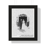 Lyrics -- Garrett and Donna 11.2.2019 -- Black framed 11x14 -- Printify