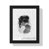 Music Lyrics Song -- Black Framed 12”x16” -- Tim & Saundra