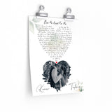 Lyrics Song -- Poster 9"x11" -- Kemar & Tashorn 8.14.21