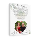Lyrics -- Dennis and Cecelia -- Canvas 11x14 -- printify