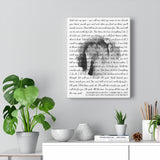 Lyrics -- Elisabeth & Lenny February 8, 1997 -- Canvas 11x14 -- Printify