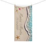 Couple Beach Towel -- 30" × 60" -- Monica & Martin