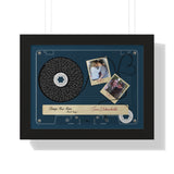 Cassettes-Tape Prints -- Black Framed poster/ 12”x16” -- Lex & CC