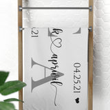 Couple Gift -- Beach Towel, 30x60 -- Erick & Aprwil