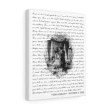Lyrics -- Todd & Melony -- Canvas 11x14 -- Printify