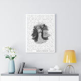 Lyrics -- Hannah & Brandon 06/26/21 -- Canvas 18x24 -- Printify