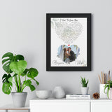 Lyrics -- Bryanna & Mike 09.11.2021 -- Black framed 12x16 -- Printify