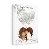 Lyrics -- Darren & Ashley 07.09.2016 -- Canvas 12x16 -- printify