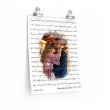 Lyrics -- Brendan & Kelsey 10-15-21 -- 11x14 -- Printify