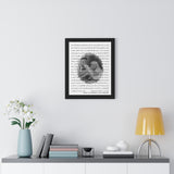 Lyrics -- Rick & Laurie 5/5/2021 -- Black framed 16x20 -- Printify