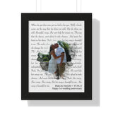 Lyrics - Printify Framed 11x14 - Blake & Danielle