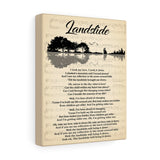 The Landslides Lyrics -- Canvas 8x10 -- Printify