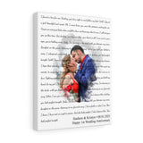 Lyrics Song -- Canvas 11"X14" -- Hashem & Kristyn
