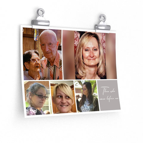 Printify Matte 11x9 Poster - Those Who Came Before Me - 5 Photos