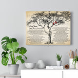 Music Song Lyrics -- Canvas 12"X16" -- I Know You're Out There Somewhere