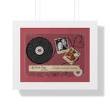 Cassette -- Mama & Em (My favorite things) -- White framed 11x14 -- Printify