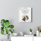 Lyrics -- Carlos and Triana  7-9-21 -- Canvas 8x10 -- Printify