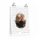 Lyrics -- JB & TERRA  SEPT 2021 -- 11x14 -- Printify