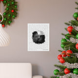 Lyrics -- Chris & Heather -- 11x14 -- Printify