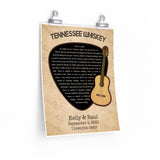 Lyrics Song -- poster/ 11''x14'' -- Kelly & Raul