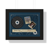 Cassette -- Brandon & Jaylie 10-7-21 -- Black framed 11x14 -- Printify