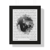 Lyrics Song -- Black framed poster/ 11"x14" -- Maggie Mae