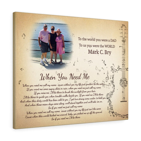 Dad poster -- Mark C. Bry -- Canvas 24x30 -- printify