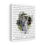 Lyrics Song -- Canvas 8"x10" -- The Kaisers 06/25/21