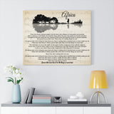 Music Song Lyrics -- Canvas 24"x30" -- Africa