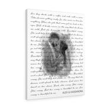 Music Lyrics Song -- Canvas 24"x30" -- Alex &Kassandra