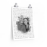 Lyrics -- Carla & Dan (Nobody) -- 11x14 -- Printify