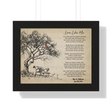 Printify Black Framed 14x11 Poster - Love Like Me July 10th 2022 - Alan & Catherine