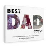 Dad Prints -- Canvas  12"X16" -- mark and Steve