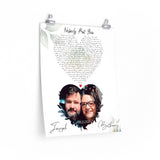 Lyrics -- Joseph & Bethanie 08.23.2021 -- 16x20 -- Printify