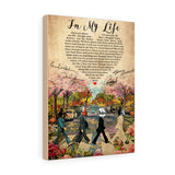 in My Life Lyrics -- Canvas 12"x16" -- 13 -- printify