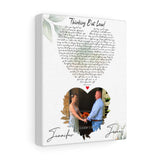 Lyrics -- James & Jennifer -- Canvas 8x10 -- Printify