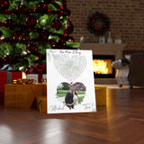 Lyrics -- Michael and Tara 05/11/2018 -- Canvas 18x24 -- Printify