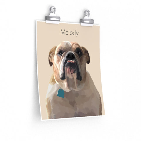 Printify 9x11 Poster - Dog 2.6 - Melody