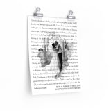 Lyrics Song -- poster/ 11''x14'' -- Rob & Sarah 08.02.2020