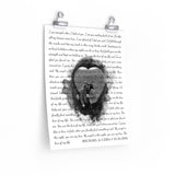 Lyrics Song -- poster/ 11''x14'' -- Michael & Uzma