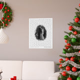 Lyrics -- Dylan & Megan -- 16x20 -- Printify