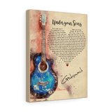 Lyrics Song -- Canvas 11"X14" --  Under your Scars (Godsmack )