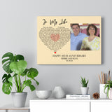 Lyrics -- Debbie & Sean -- Canvas 12x16 -- Printify