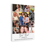 Dad Family Love -- Canvas 18"X24" -- Girl Dad