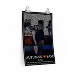 Lyrics Song -- poster/ 12''x18'' -- Autumnn & Sam